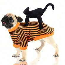 Dog Costumes Halloween Funny Pet Dog Suit With Black Cat Cute Puppy Clothes For Halloween Christmas Party Small Dogs And Cats