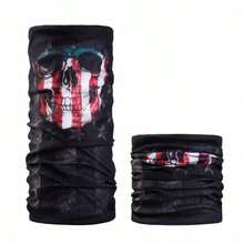 Unisex Summer Cycling Face Cover Mask Scarf, Bicycle Half Face Mask Headband Bandana, Halloween Fun Scarf For Fishing, Hiking, Riding, Suitable For Daily Outings, Travel And Halloween Costume - Multicolor - View 8