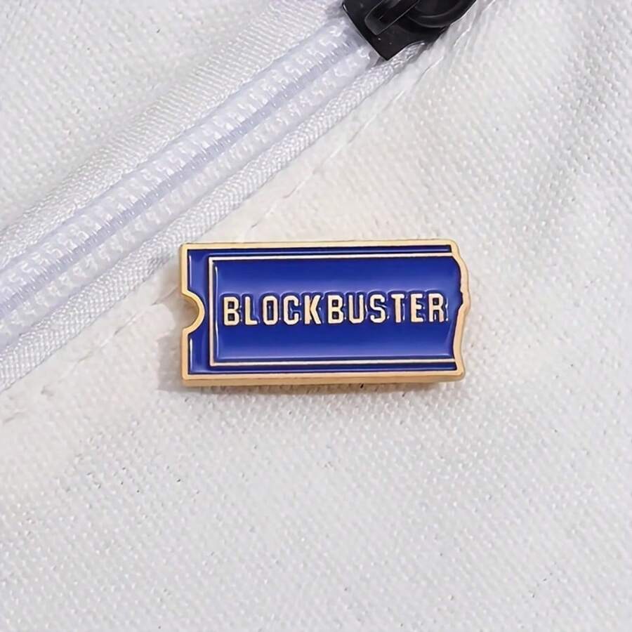 Video Enamel Pin, Films Movie Ticket Brooch, Lapel Badge, Retro Jewelry Pin For Backpack Clothes, Ideal Choice For Gifts Christmas