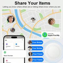 Smart Anti-Lost Locator - Real-Time Tracking, No Installation Required, Compatible With IOS Phones, No App Download Needed. Anti-Lost Function For Dogs, Cats, Pets, Wallets, Bags, Keys And Other Items, Precise Smart Positioning Tracking. - White - View 4