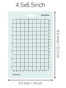 Transparent Standard Viscosity Cutting Mat Series, Cutting Plotter Mat Matching Cutting Mat, Mesh Adhesive Non-Slip Cutting Mat - High Precision Non-Slip Mat, Suitable For Laser Engraving, Vinyl Cutting And Crafts, Quilting, Sewing, Scrapbooking And All Arts, Suitable For Handmade DIY Paper Sculpture (12*12 Inches, 12*8 Inches, 4.5*12 Inches, 4.5*6.5 Inches) - Transparent Series - View 19