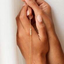 Personalized Elegant Long Name Bracelet, Customized Engraved Bar Bracelet - Custom Initial Bracelet - Personalized Jewelry Gift For Mom - Multicolor - View 4