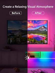 1 pezzo 1m/2m/3m/5m/10m/15m/20m Strisce LED RGB controllate da telecomando smart app a 44 tasti/24 tasti, luci a colori mutevoli per feste, stanze, cucine, TV domestiche, decorazione per la casa Luci notturne a strisce LED con controller IR a 44 tasti