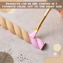 5pcs Bobbin Wood Trim Decorative Half Round Beaded Molding Sticks, Unfinished Bobbin Molding For DIY Decor, Cabinets, Furniture, Paneling, Board And Batten Projects - Multicolor - View 2