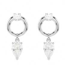 Swarovski Mesmera 水滴形耳環 5723177 - 白色5723177 - 查看 1