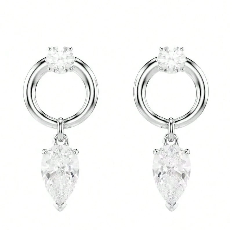 Swarovski Mesmera 水滴形耳環 5723177 - 白色5723177 - 查看 1