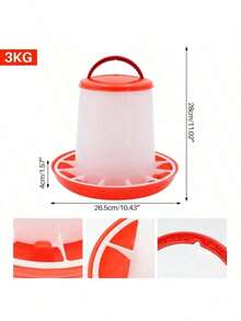 1/1.5/3/5/9公斤容量自动鸡饲料和饮水器，家禽喂食和饮水设备，适用于鸡、鸽子、鹌鹑、农场动物饲料/水桶，无人值守喂食和饮水设备