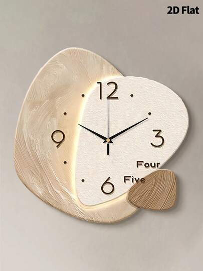 1个12英寸/16英寸抽象艺术创意星球装饰挂钟，超静音石英机芯，无滴答声，适用于房间、家居、客厅、卧室、教室、厨房、办公室装饰