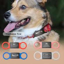 1PC Custom Silent Slide On Dog/Cat Tag , Personalized Dog Tag, Cat Tag,For Dogs/Cats, Slide On Pet ID Tag, Tags For Dogs And Cats, Fashion, Colorful, Vintage, Cute, Contracted, Cuties Custom, Unique, Customized, Personalized Pet For Anniversaries, For Birthdays