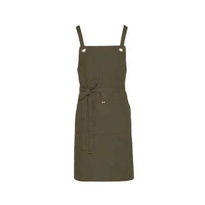 SG Accessories Bistro Provence Crossover Pocket Bib Apron (Olive)
