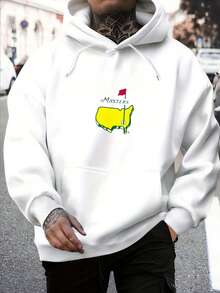 Mens Oversized Hoodies Sweatshirts Fall Fashion 2025 Pullover Sweaters Winter Clothes Men's Hoodies Pullover Casual Sweatshirts With Pockets Loose Fit Long Sleeve Drawstring Design Hoody Sweatshirt  Masters Golf Course Flag Design Mens Graphic Hoodies Letter Print Hoodie Unisex Oversized Hoodies Long Sleeve Pocket Pullover
-White - trắng - Xem 2