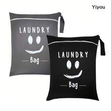 Large Travel Laundry Bag, Wet Dry Bag, Drawstring Washable Bag For Dirty Clothes, Swimwear, Gym Clothes, Available In Blue, Pink, Black, Gray