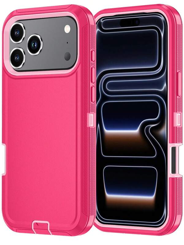 FOGEEK FOGEEK kompatibel mit iPhone 17 Pro Max Handyhülle (Mehrschichtiger Schutz) [Stoßfest] [Sturzsicher] [Rutschfest], Aufgerüstete Schutzhülle mit stabilem Ständer (3 in 1)