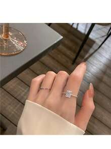 1pc Dopamine Colorful Flower Ring, Cute & Delicate Minimalist Luxury Knuckle Ring For Women