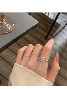 1pc Dopamine Colorful Flower Ring, Cute & Delicate Minimalist Luxury Knuckle Ring For Women