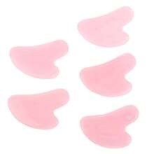 Heart-Shaped Gua Sha Plate, Rose Quartz Gua Sha Board, Facial Beauty Tool For Full Body Use - Pink - View 8