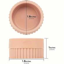 1/4pcs Silicone Dispensing Box Silicone Travel Can With Lid Silicone Cream Can Portable Travel Powder Box With Lid Cream Bottle Toiletries Small Travel Container For Body Hand Cream, Lotion Leak Proof Refillable Bottle Headdress Storage Box