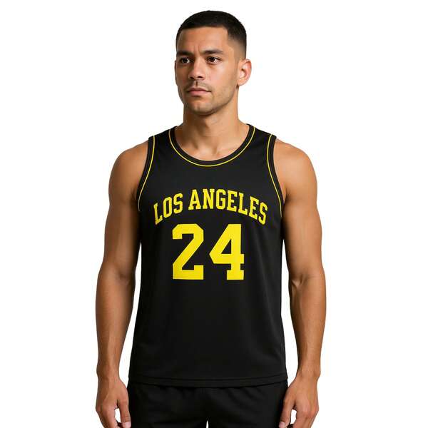 Camiseta Regata Treino Academia Corrida Estampada College Esportes Los Angeles