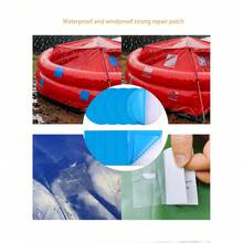 Self-Adhesive Pool Patches, Vinyl Pool Liner Patch, PVC Pool Repair Kit Underwater Repair Pool Patches For Waterbed Swimming Pools Inflatable Boat Laps & Square, For Air Mattress, Tent, Canvas Canopy. - Multicolor - View 2