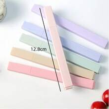 6/12pcs Random Color Muted Neon Highlighter Pens, Rich Color Vintage Style Bright Markers, Large Ink Capacity, Suitable For Students Back To School