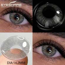 Eyeshare Color Contact Lenses Pupilentes Gray Contact Lenses For Eyes 14.2mm Beauty Look For Weddings & Valentine's Day 1 Year Disposable