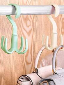 1/2 pièces, Crochet de suspension en métal à six griffes, cintre de ceinture pivotant à 360° avec 6 crochets, étagères de rangement de ceinture pivotantes, organisateur de ceinture pour placard, crochets de rangement pour dortoir sans perçage, crochet multifonction pour vêtements et chapeaux pour la maison, convient pour les débardeurs, sacs, ceintures, soutiens-gorge, sous-vêtements, écharpes et cravates, accessoires de salle de bain, décoration de la maison, décorations de Noël