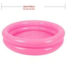 1pc Summer Outdoor Inflatable Water Pool Toy Pool Fishing Pool Double Layer Round Pool Mini Inflatable Round Pool, Can Be Used As A Pet Nest. Please Check The Product Size And Dimensions.