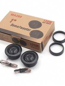 2 Pcs Mini Car Tweeter, 120W High Performance Mini Dome Tweeter Speakers For Car Audio System, Car Car Speakers, High Loyalty Audio Car Speaker