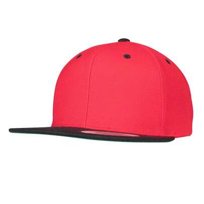 Yupoong Classic Two Tone Snapback Cap (Red/Black)