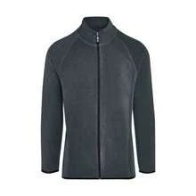 SIGNATURE Mens Zip Microfleece Tagless Jacket (Charcoal) - 咖啡棕 - 查看 1