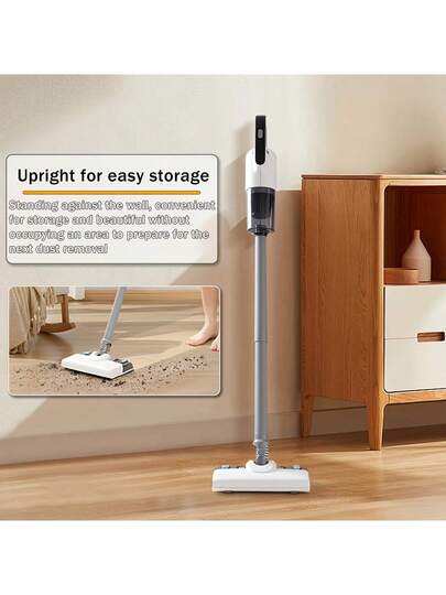 In Cordless Stofzuiger Mopping Combo Speed Adjustment, Lightweight Easy To Deep Cleaning Includes Attachments Fine Dust, Cat Litter, More USB Rechargeable, Wit Gray, Cleaner, Versatile Tool, Moderne Home Appliance, Durable Construction, Slimme Cleaners, Sleek Highquality Build, rs view 8