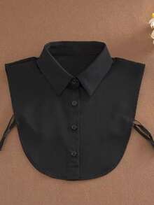 假领子、可拆卸假领、男士半身衬衫、仿制假领子、男士流行配饰。