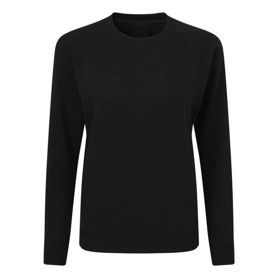 SG Ladies/Womens Raglan Sleeve Crew Neck Sweatshirt (Black) - Coffee Brown - View 1