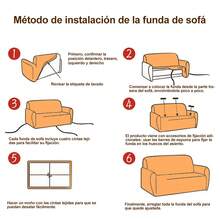 Protector de sala de estar con funda de sofá estampada en L, funda de sofá elástica a prueba de polvo y universal - xiliu - Ver 7
