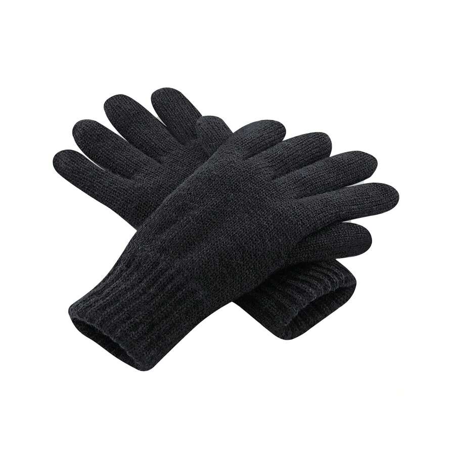 Beechfield Unisex Adult Classic Thinsulate Gloves (Black) - Coffee Brown - View 1