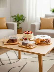 Taca do ekspozycji ciasta odporna na kurz, osłona na jedzenie, taca na desery, wysokiej jakości przezroczysta plastikowa osłona na ciasto, taca do żywności w stylu zachodnim, wiele opcji