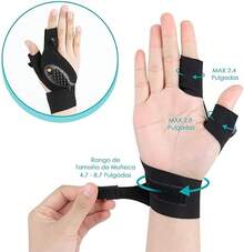 Guantes de Linterna,Regalo para hombres,Guantes con LED, Mecánico, Electricista (Un par de guantes) - Negro - Ver 5
