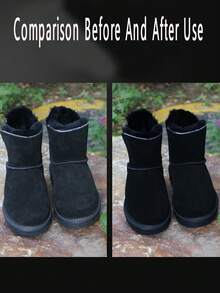 100毫升麂皮清洁护理液，恢复色彩，焕新黑色哑光鞋履，适用于磨砂皮和麂皮鞋履，春夏精选，伴娘礼物，房间装饰，卧室装饰，海滩，旅行，男士，女士，度假 - 黑色 - 查看 6