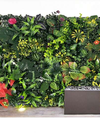 1PC 25*25CM Green Plant Wall Background Wall, Wall Door Head Simulation Plant, Lawn Wall. Simulation Plant Wall, Green Wall. Background Wall, Front Door Simulation Plant, Lawn Wall Grass, Artificial Plant Wall