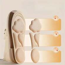 12pcs Full-Day Comfort Insoles, Cushioned Arch Support & Anti-Slip Design, Suitable For High Heels, Flats, Sneakers, Work, Party, Gym, Casual Wear, For Busy Feet Of Men And Women