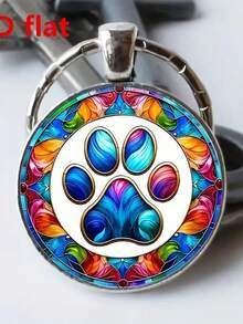 Attractive Retro-Style Colorful Fingerprint Keychains, Featuring Convex Round Glass Material Keychains, Can Be Used For Car Decoration And Are Suitable For Both Men And Women. They Are Suitable For Occasions Such As Weddings, Birthdays, Graduation Ceremonies, Christmas, Holiday Parties, Creative Anniversary Gifts, Etc.