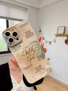 Funda de silicona líquida para teléfono móvil con patrón de eslogan, protección de Body completo, a prueba de golpes y caídas, funda de goma suave de TPU compatible con iPhone 11/12/13/14/15/16/17/7plus/8plus/Xr/11pro/12pro/13pro/14pro//11promax/12promax/13promax/14promax/14plus/7/8/Se y Galaxy/S23/S24/S23Plus/S24ultra