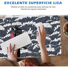 MOYAC Mouse Pad para Juegos XXL (300 * 800 mm), Alfombrilla Ratón Impermeable y Antideslizante, Suave y Cómoda, Accesorio de Escritorio, Mousepad para Oficina, Computadoras, Laptops (Olas de Kanagawa) - Samurái - Ver 5