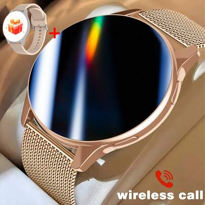 SIMSONLAB Novo relógio inteligente SIMSONLAB 2025, com diversas funções, incluindo mostrador 3D dinâmico e personalizável, assistente de voz com IA, chamada de voz e previsão do tempo, tocador de música, gerenciamento de exercícios (contagem de passos/calorias/monitoramento de distância), vários modos de exercício + lembretes de mensagem e lembrete sedentário.