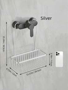 1 pièce Panier de douche suspendu pour salle de bain, étagère de rangement pour salle de bain, panier de rangement pour salle de bain, support organisateur pour shampoing et gel douche, accessoires de salle de bain, rangement et organisation pour salle de bain