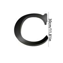 黑色字母墙贴 A-Z - 单个字母高度 4 英寸/6 英寸/8 英寸，亚克力镜面，带 0.4 英寸厚泡沫背衬。双层设计呈现 3D 立体效果；单层设计更显简约。自带背胶，可粘贴于墙面或玻璃上。撕下保护膜即可呈现镜面效果。 - 黑色 - 查看 97