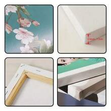 Wooden Framed Canvas Painting - Cute Fox Relaxing In Hammock With Juice, Bees & Sunflowers, Vibrant Spring Summer Nature Scene Wall Art, Adorable Animal Print Poster For Bedroom, Living Room, Ready-To-Hang Wrapped Canvas Frame Home Decor, Bedroom Decoration, Whimsical Artwork, Highquality Print, Decorative Artwork, Art Collectors, 2D Flatkitchen Decor Home Decor Bedroom Apartment Decor Framed Wall Art Wall Decor - Màu vàng - Xem 6