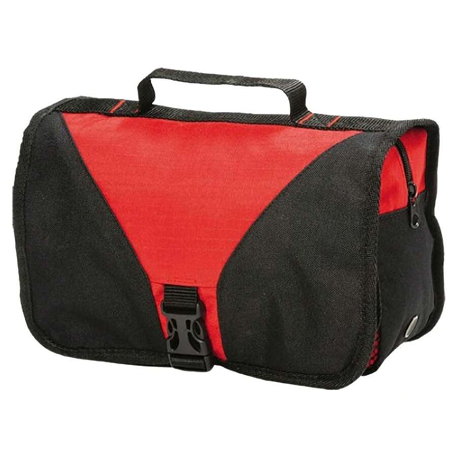 Bristol Folding Travel Toiletry Bag 4 Litres (Red/Black) - Black - View 1