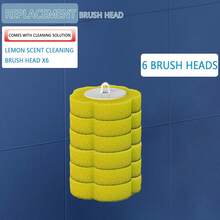 FoBianJie Yellow Lemon-Scented Disposable Toilet Cleaning Brush Replacement Head Bathroom Decor Fall Decor - Yellow lemon scented brush head - View 14