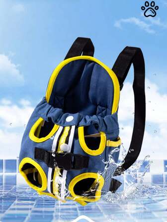 1pc 2025 New Dog Chest Bag, Portable Travel Small Dog Backpack, Outdoor Cat Four-Leg Backpack, Pet Dog Carrier